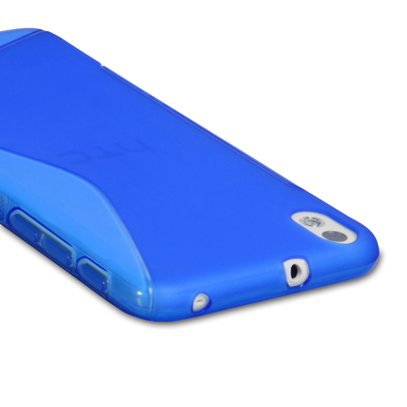 Caseflex Htc Desire Silicone Gel S Line Case Blue