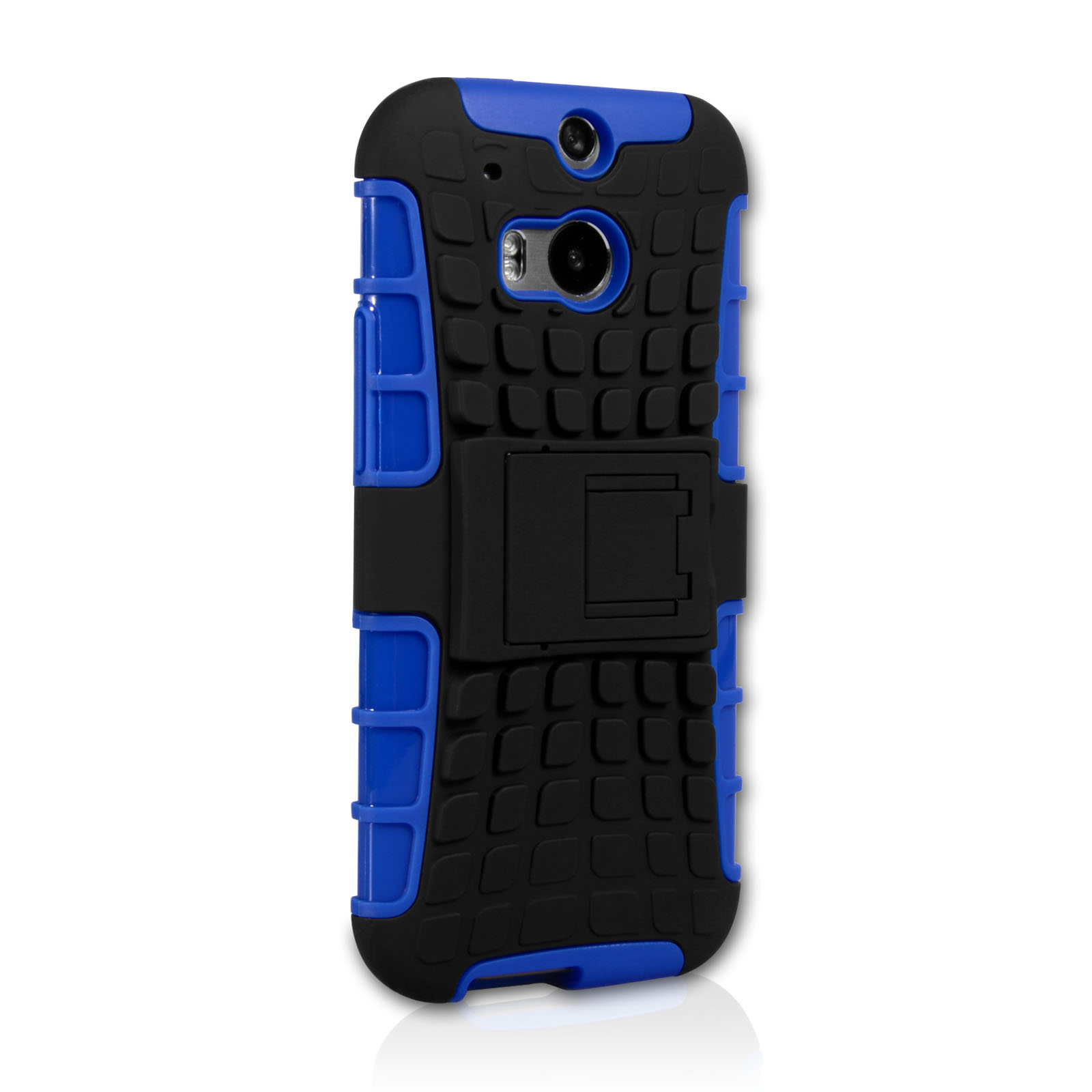 Yousave Accessories Htc One M8 Stand Combo Case Blue Black