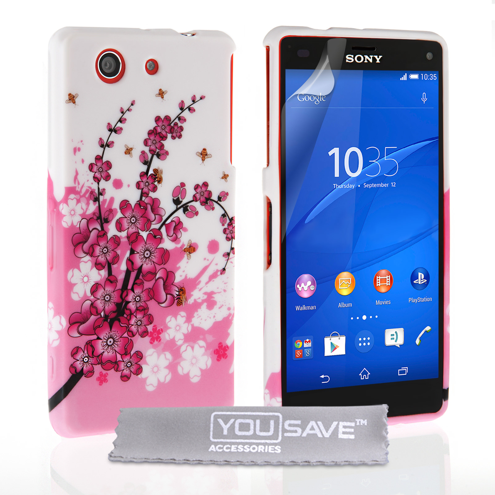 YouSave Accessories Xperia Z3 Floral Silicone Gel