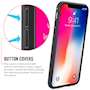 iPhone X Case, Carbon Fibre Textured Gel Cover | Shock Absorbing | Lightweight & Slim TPU Gel Protection - Black