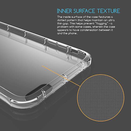 IPHONE 6 / 6S PLUS CLEAR GEL CASE WITH BLACK CAMERA HOLE