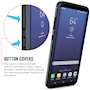 Samsung Galaxy S8 Plus Case, Carbon Fibre Textured Gel Cover | Shock Absorbing | Lightweight & Slim TPU Gel Protection - Blue