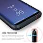 Samsung Galaxy S8 Plus Case, Carbon Fibre Textured Gel Cover | Shock Absorbing | Lightweight & Slim TPU Gel Protection - Blue