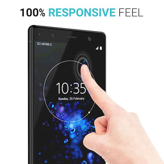 Sony Xperia XZ2 Premium Glass Screen Protector (Single) - Black Edge