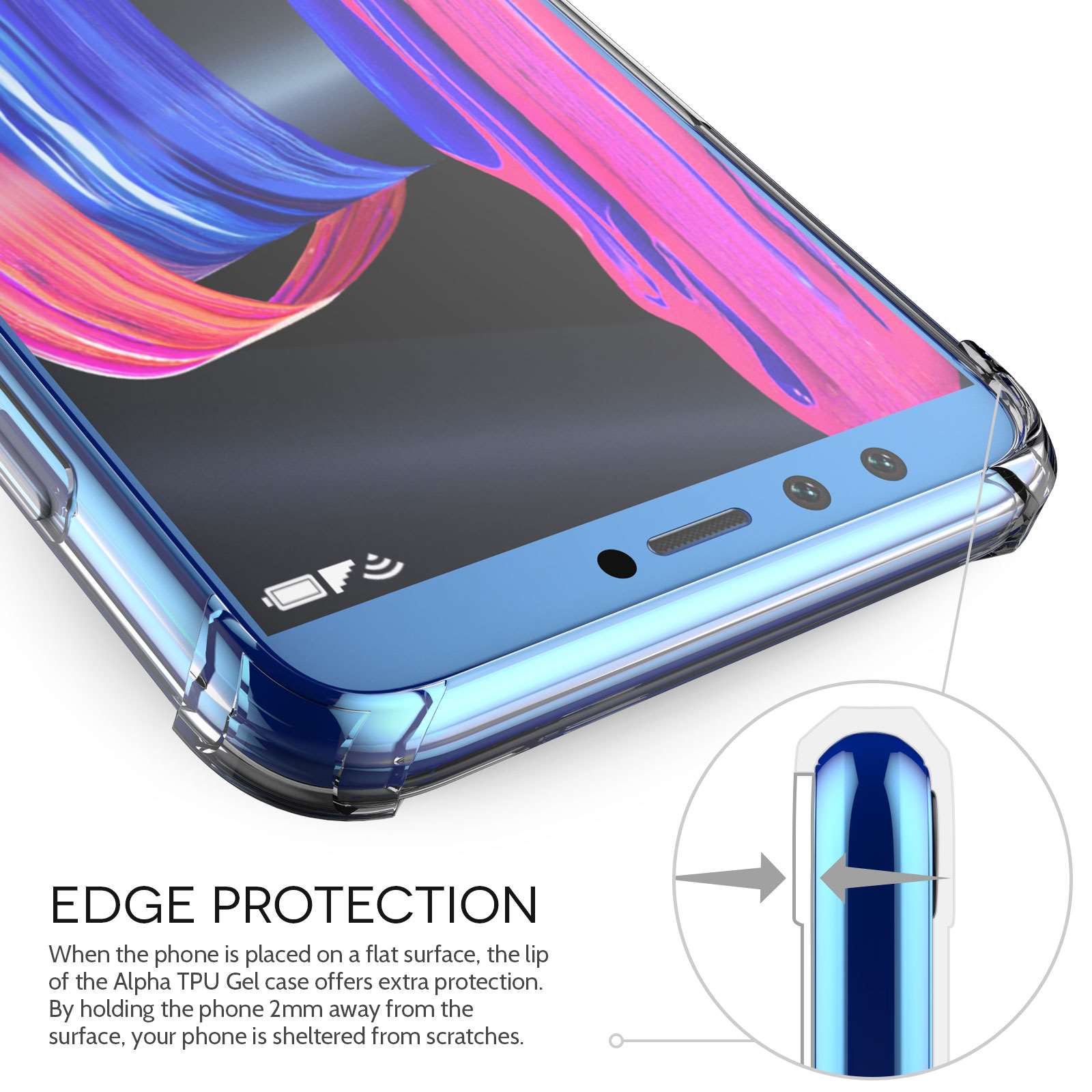 Caseflex Huawei Honor 9 Lite Alpha TPU Gel Case - Clear