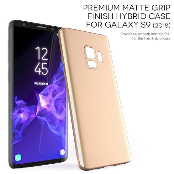 Caseflex Samsung Galaxy S9 Ultra Thin Hybrid Case - Gold