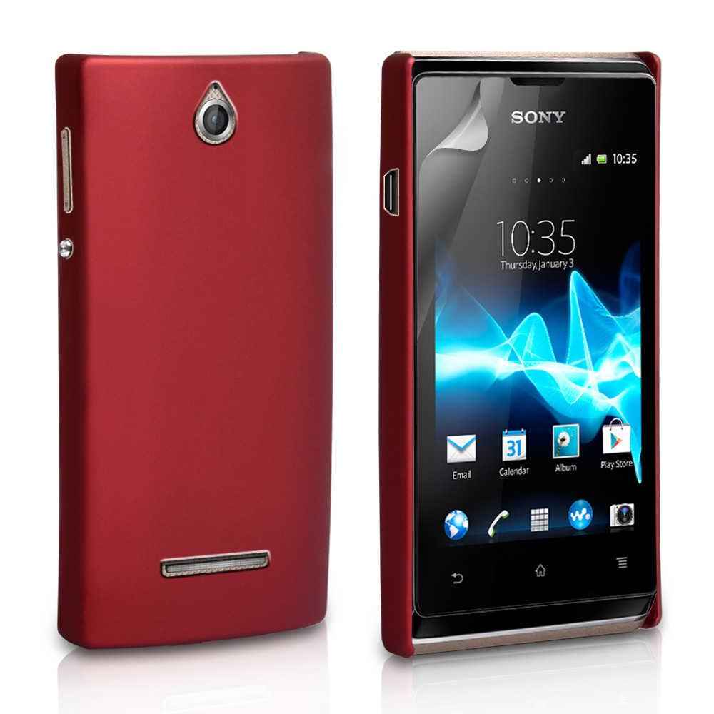 Sony Xperia E Red Hard Hybrid Case | Mobile Madhouse