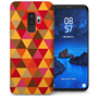 Samsung Galaxy S9 Plus Geometric Triangles TPU Gel Case - Red / Orange