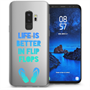 Samsung Galaxy S9 Plus Flip Flops Funny Quote TPU Gel Case - Blue