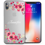 Apple iPhone X Floral Personalised TPU Gel Case